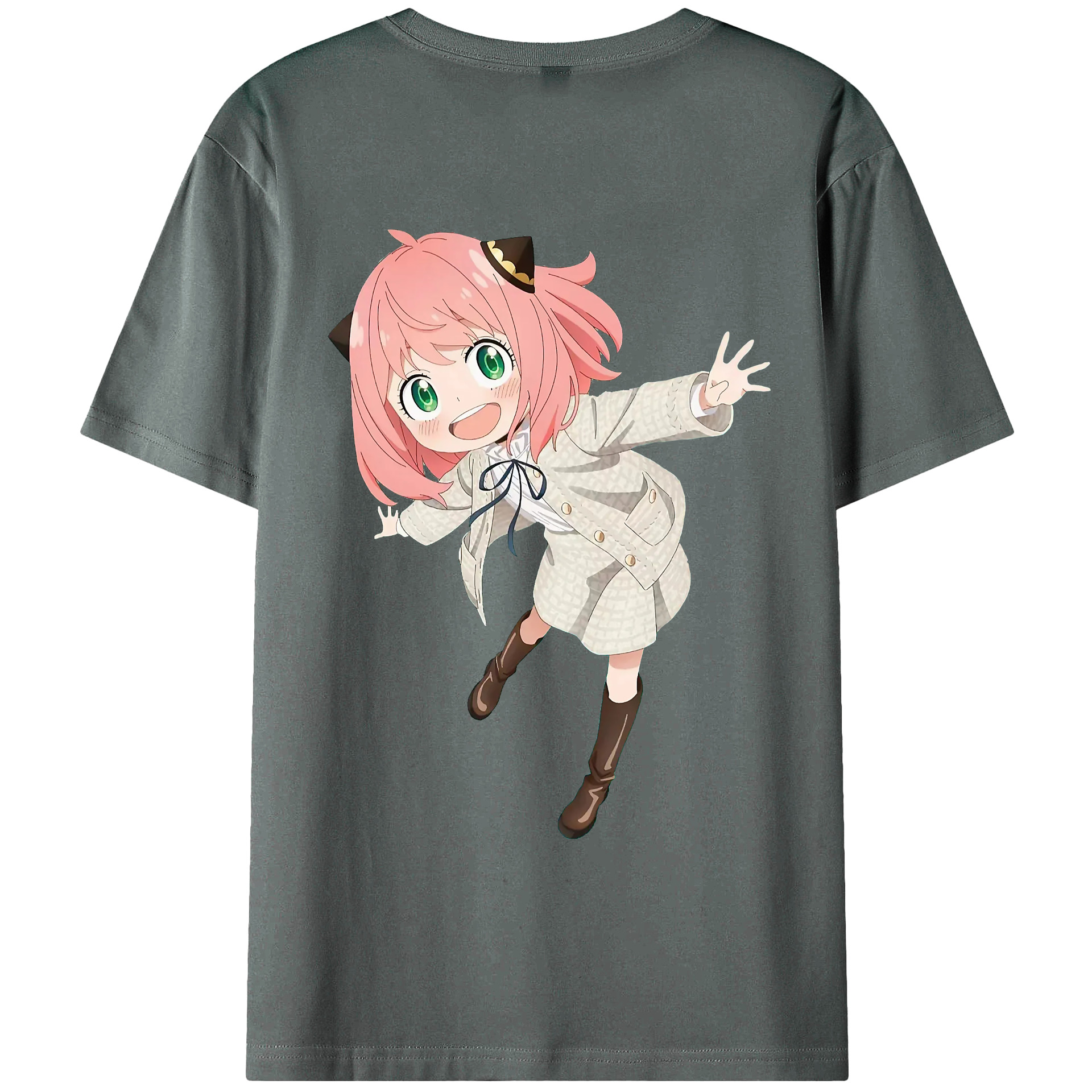 （画像用） SPY×FAMILY间谍家家酒 綿100％ メンズ半袖Tシャツ（バックプリント） 通気性